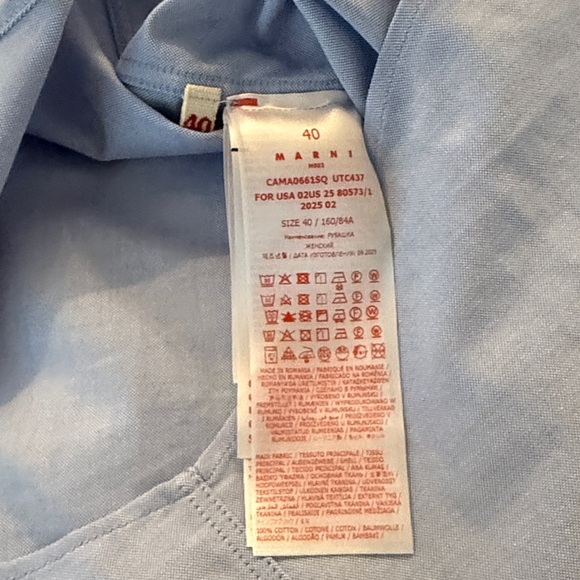 Marni contrast collar oxford button down BNWT - Picture 11 of 12